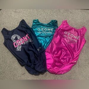 3 ozone gymnastics leotards